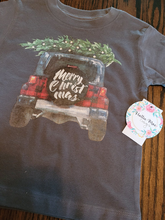 Toddler/Youth XMAS JEEP Tee