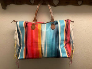 Fringed Serape Weekender