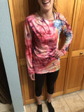 Tie Dye Criss-Cross Long Sleeve